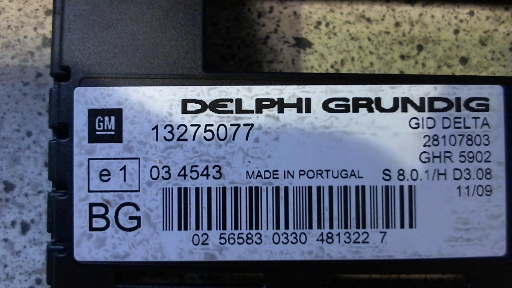 13275077 28107803 RADIO CD30 OPEL 24C32+25080 DISPL CODE 3042 FULL.rar